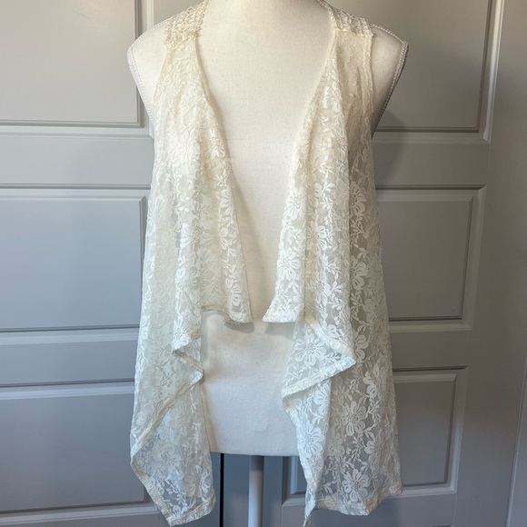 No Boundaries Other - Elegant White Lace Swim Cover-Up